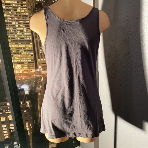 ARMANI EXCHANGE - grey tank w silver & grey sequins - S - Picture 15 of 16